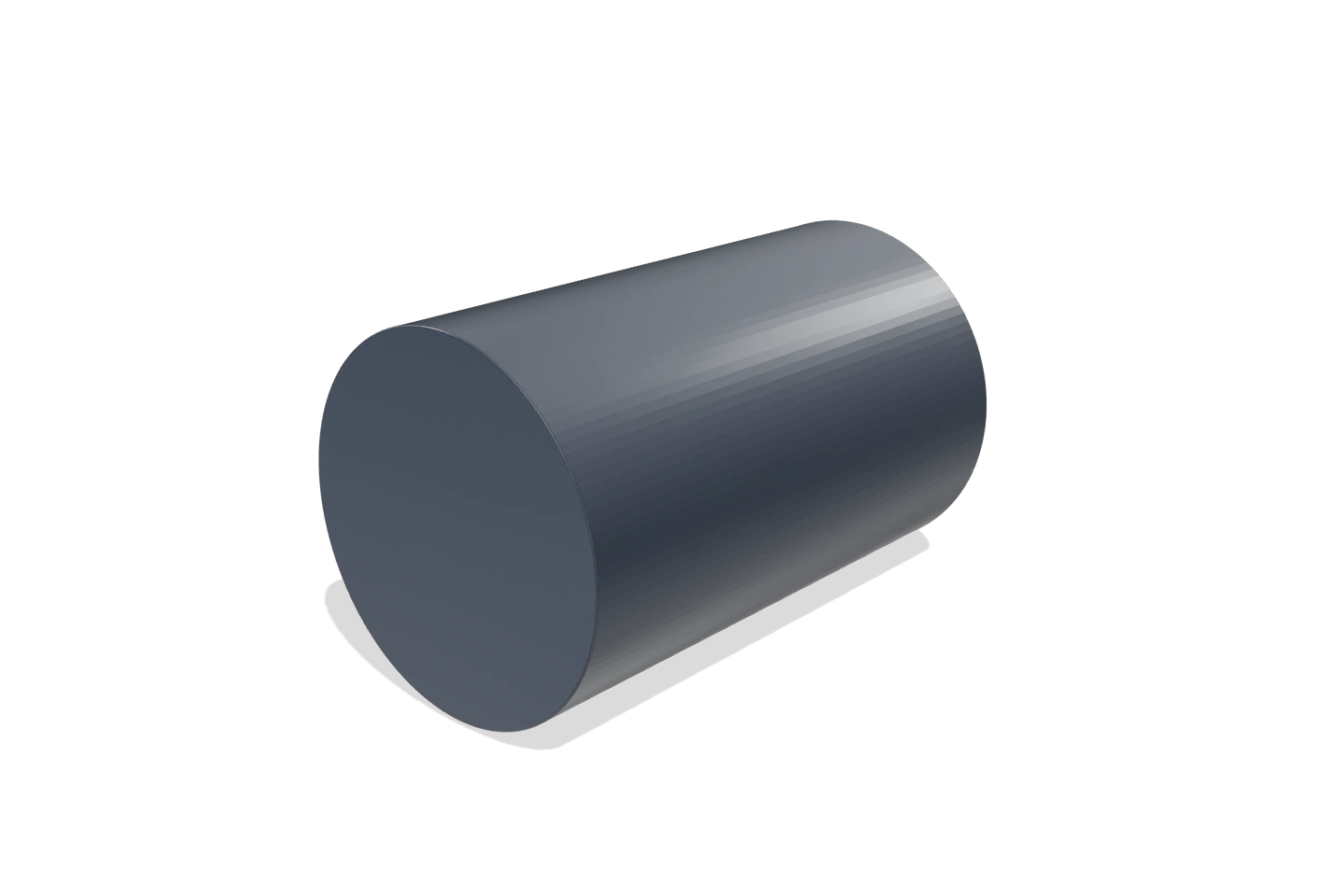ROD ⌀20 — 3D render of the FRP · High-Strength profile